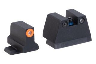 Sig P320 night sight set with orange front ring.